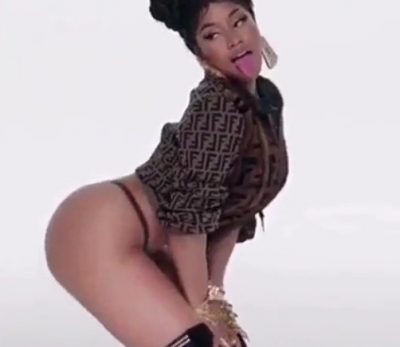Nicki Minaj Nude Hot Fat Back Walking