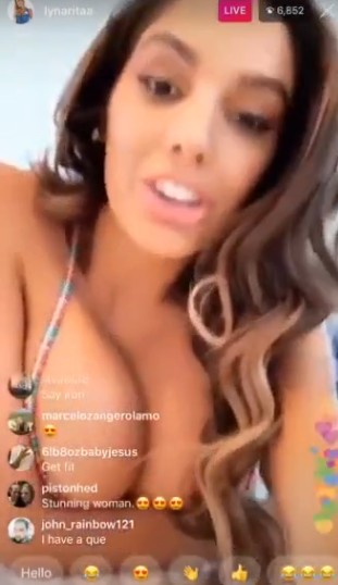 Lyna Perez Nip Slip Live